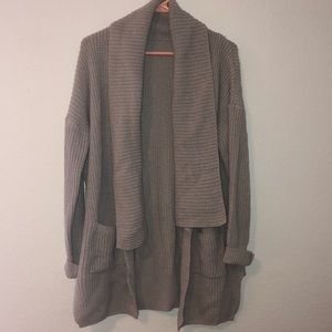 Thick Grey Cardigan
